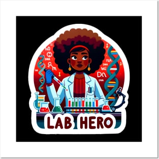 Lab Hero Steminist Power: Celebrating Black Women in Science Posters and Art